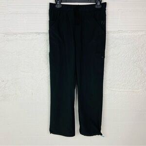URBAN PERFORMANCE black drawstring multi pocket scrub stretch pants Size SML